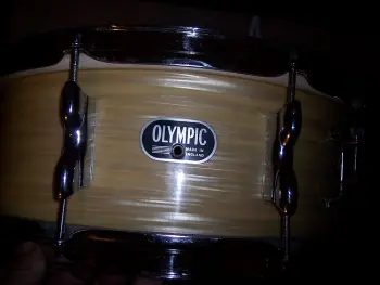 1960's Olympic white pearl shimmer snare drum