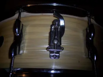 1960's Olympic white pearl shimmer snare drum