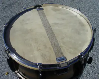 1940 LUDWIG &amp; LUDWIG 6.5 x 14 BLACK GOLD MULTI-COLOR MODERN BI-TONE SNARE DRUM