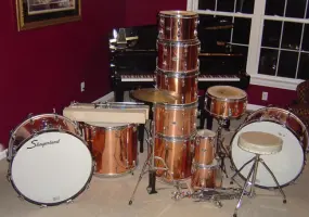11pc Slingerland Copper Kit - 1 owner - 1973