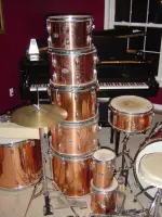 11pc Slingerland Copper Kit - 1 owner - 1973