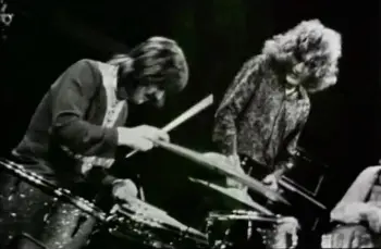 John Henry Bonham on a Sonor teardrop kit.