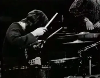 John Henry Bonham on a Sonor teardrop kit.