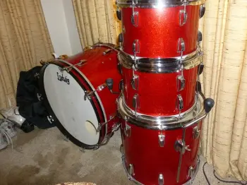 Ludwig Red Sparkle Drums