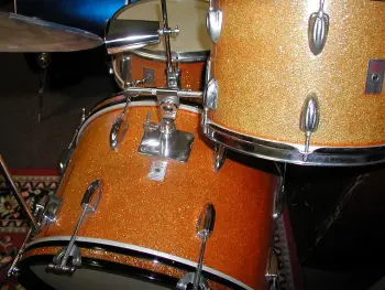 Orange sparkle &quot;Star&quot; drums (barn fresh sorta)