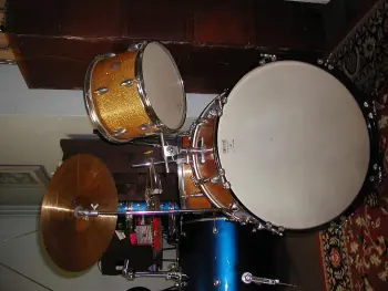 Orange sparkle &quot;Star&quot; drums (barn fresh sorta)