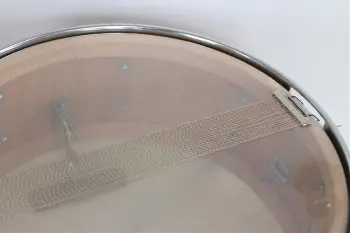 Unidentified MIJ 60's snare, orange sparkle