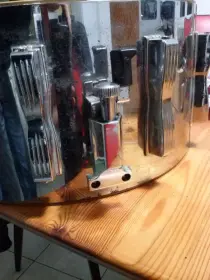 Chrome over wood snare drum