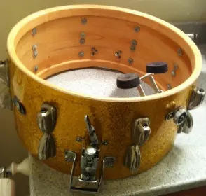 1950's Radio King snare. Gold Sparkle