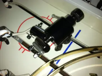 Ludwig lugs, single flange/clips, ego throw