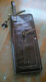 Vintage style leather stick bag- New $165