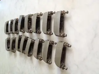 16 SMALL BEAVERTAIL LUGS for 2 16&quot; RADIO KING ENGRAVED HOOPS
