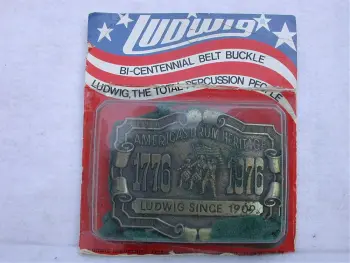 Ludwig Bicentennial Belt Buckle 1976