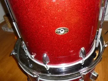 Slingerland Red Glass Glitter Drums
