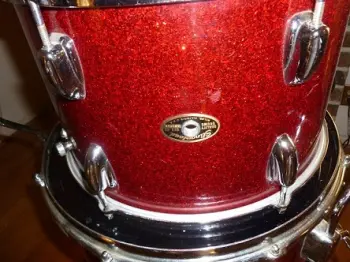 Slingerland Red Glass Glitter Drums