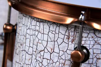 A prototype drum kit out of some vintage shells