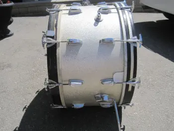 Ludwig Pre serial Keystone 20&quot; bd &amp; a Keystone 16&quot; flr tom silver (1968)
