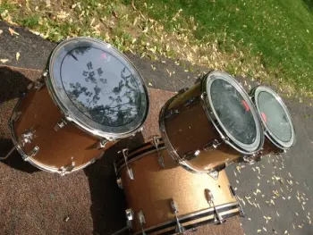 1960's Ludwig 'Hollywood' kit 12/13/16/22 in champagne sparkle, beautiful