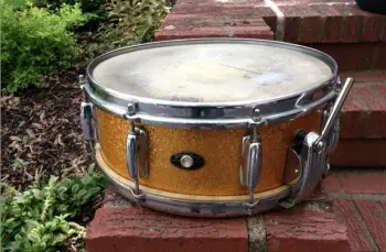 gorgeous 1950's Slingerland Gene Krupa Super Radio King, Single Ply shell, Gold Sprkl