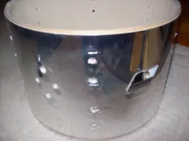 Ludwig snare project - before and after