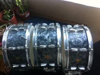 (3)Ludwig Pre serial number BDP Symphonic Snares AS IS