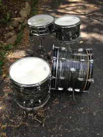 Holy Grail Kit - 60's Ludwig 'Downbeat' outfit 12/14/20 w/ supra in black osyter!