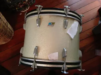 1970's Virgin Ludwig Silver Sparkle Bass Drum