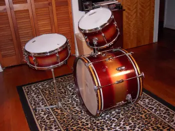 Slingerland 1966 Jam Session Kit #73n Maroon/gold