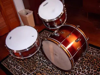 Slingerland 1966 Jam Session Kit #73n Maroon/gold