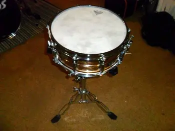 Ludwig bronze snare blue olive badge (84)