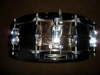 Ludwig bronze snare blue olive badge (84)