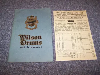 1924 Wilson Bros. drums &amp; accessories catalog