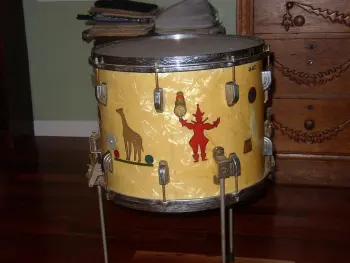 Absolutly historic circus drum find!!!