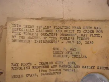 Absolutly historic circus drum find!!!