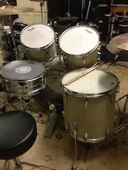 1970 Fibes Fiberglass drum set