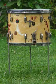 Historic Ringling Brothers Circus Drum cleaned up.