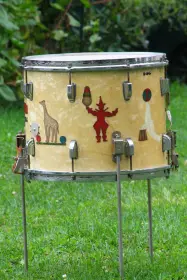 Historic Ringling Brothers Circus Drum cleaned up.