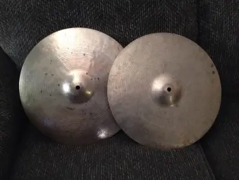 60s Zildjian K Hi Hat Cymbals THIN 14 Inch 883g/866g