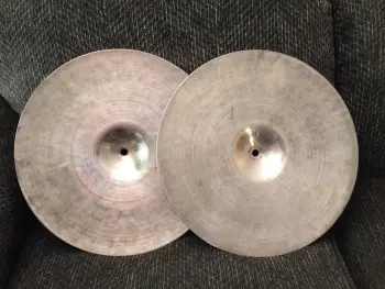 60s Zildjian K Hi Hat Cymbals THIN 14 Inch 883g/866g