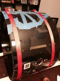 Crazy Smashed Fibes Bass Drum Project