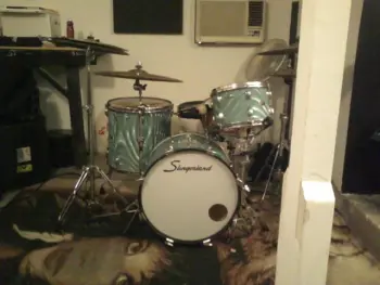 Slingerland green/blue satin flame wrap--what IS it?