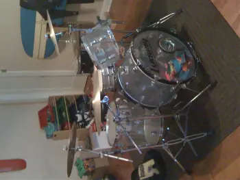 1976 Ludwig Vistalite Clear 22/13/16