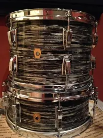 1964 Ludwig Oyster Black Pear 22,13,16