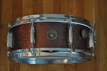 60s Gretsch Burgundy Sparkle Snare Drum