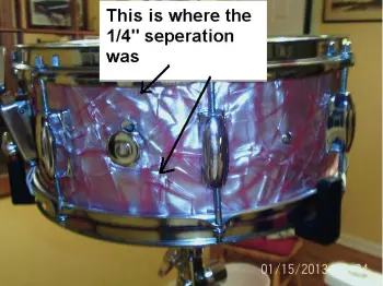 Pink diamond pearl snare ID