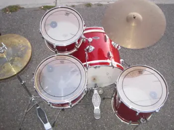 Complete set of 1970 Silvertones in Red Sparkle