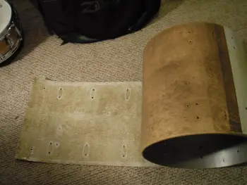 Rewraping the original wrap.