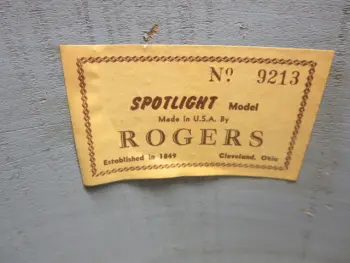 Rogers 8 by 12 Silver Sparkle Cleveland SHELL...