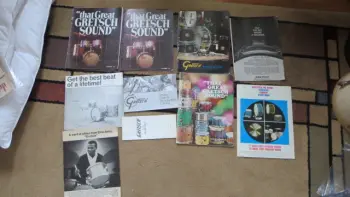 Lots of drum catalogs..