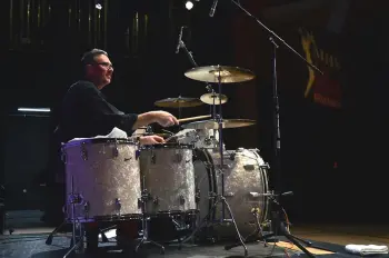 Bass Drum Mounted Ride Cymbal